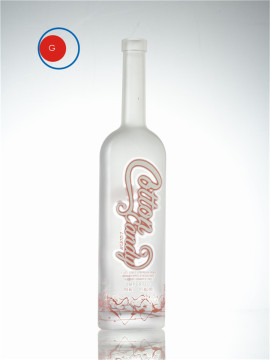 Butelka ze szkła matowego o pojemności 750 ml