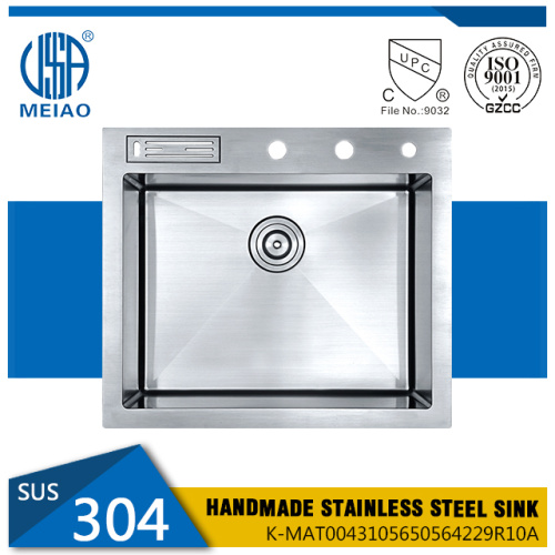 25inch Stainless Steel SUS304 Topmount Kitchen Sink