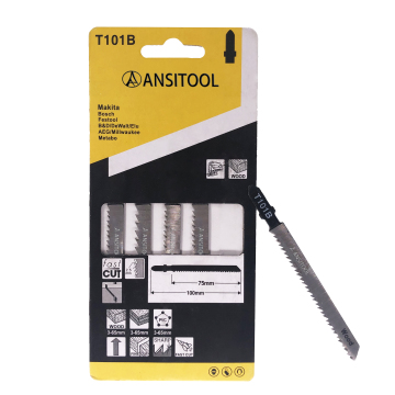 T101B T-Shank Contractor Jig saw Blades - 4 Inch 10 TPI Jigsaw Blades Set- Made for High Speed Carbon Steel, Clean and Precise