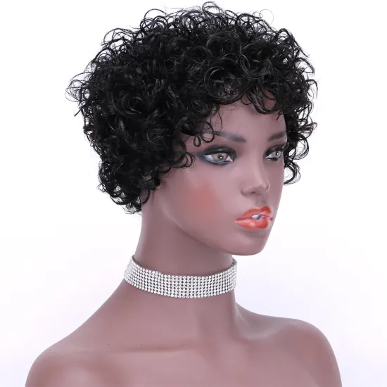 wholesale hair vendors short kinky Jerry Curl afro bulk wigs raw virgin unprocessed Indian malaysian brazilian human hair wigs