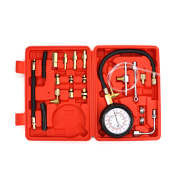 Car Fuel System Tester Kit - Pressure Gauge for Injector and Pump