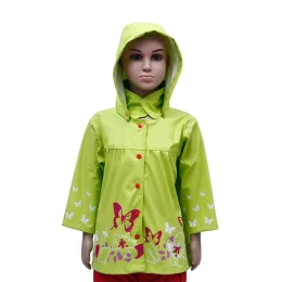 children newest design recycled PU waterproof raincoat