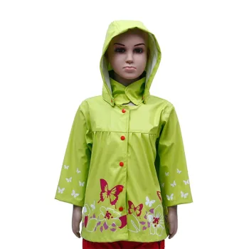 children newest design recycled PU waterproof raincoat