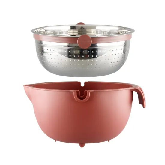 High-Quality Durable Stainless Steel Salad Bowl Set - Versatile Salad Basin