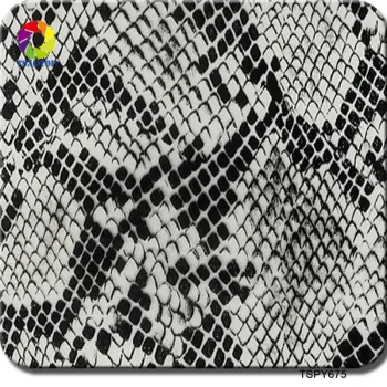 TSAUTOP Animal Snake Skin Patterns Aqua Print Hydrographic Film