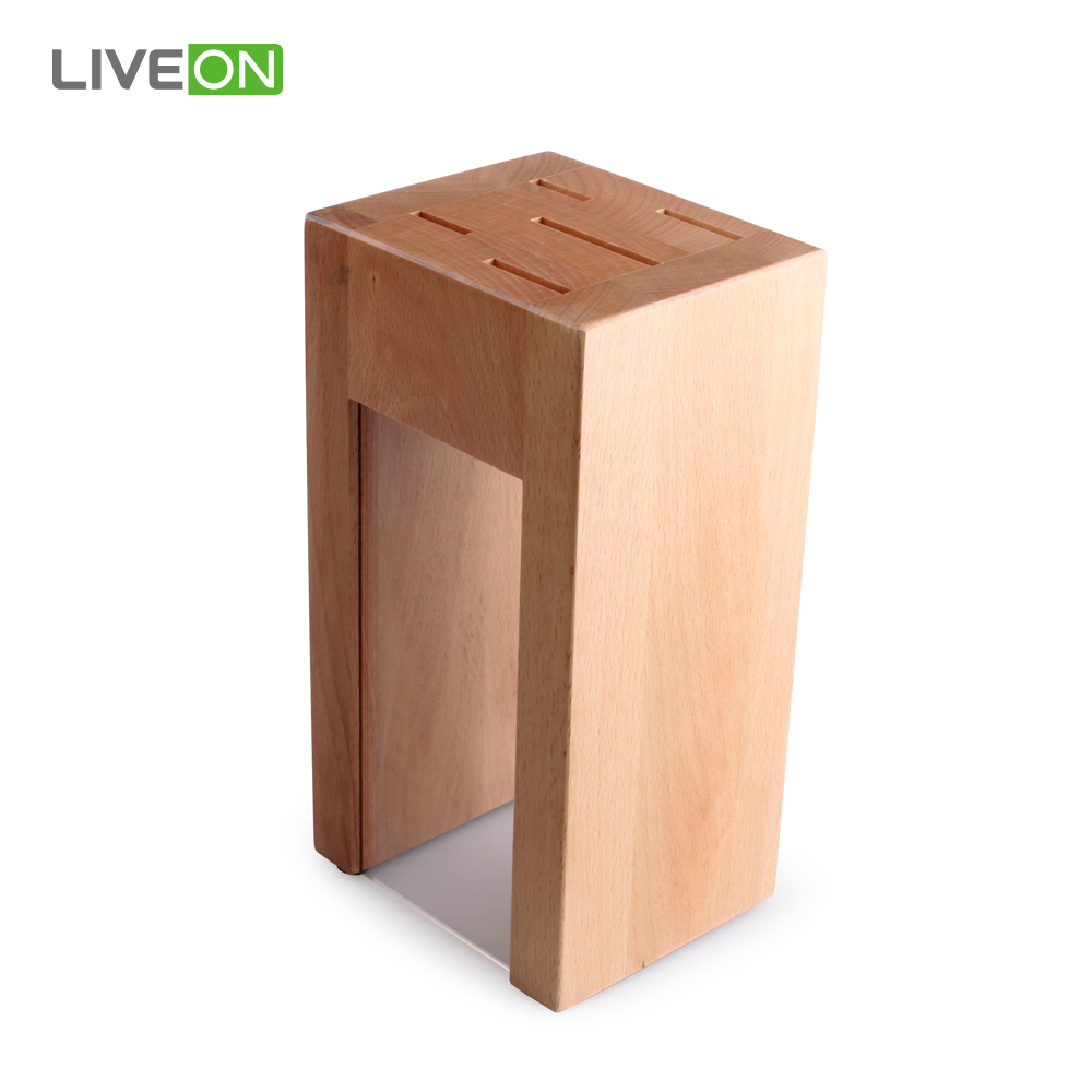 Kitchen Knife Set with Beech Wood Stand