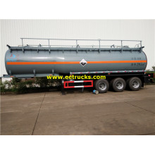 30m3 Tri-axle HCl صهريج مقطورة