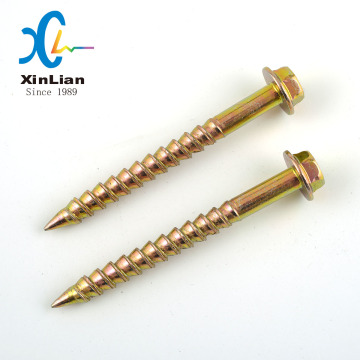 Chinese Manufacturer Carbon Steel Roof Fixing Screw - Yellow Zinc Plated Roof Bolts and Wood Screws