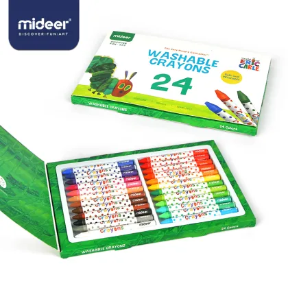 Mideer Children's Drawing Toys 12/24 Colors Washable Crayons Safe And Harmless Painting Set