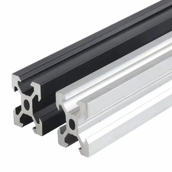 4040 T-Track Silver Black Sandblasted Anodized Aluminum Linear Rail Profile