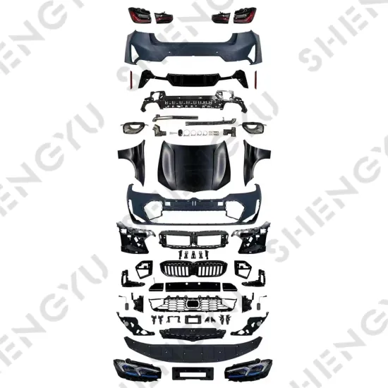 BMW 3 Series F30 F35 to G20 G28: Car Bumpers, Hood, Fender, and Lamps M-Tech 2023+