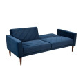 Neueste Design OEM Hotel Haushalt Blau Weiche Stoff Falten Luxuriöse Couch Wohnzimmer Sofas