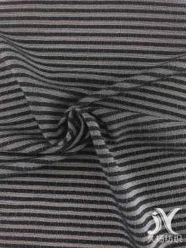 Nylon Shiny Stripe Jersey Knit
