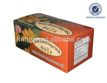 Custom Printed Ginger Tea Paper Packaging Box