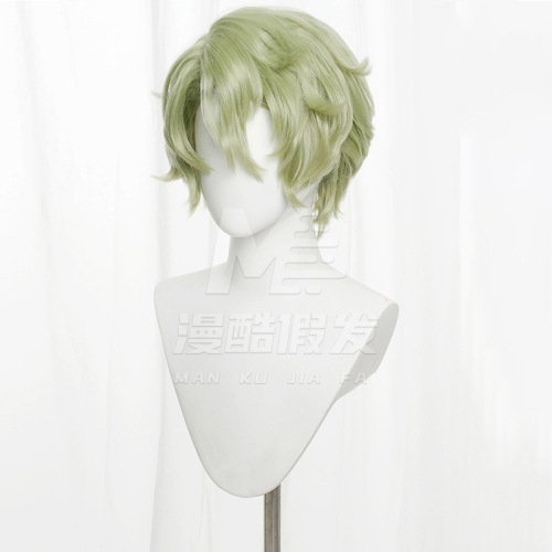 Tomoe Hiyori Matcha Short Curly Cos Wig 3