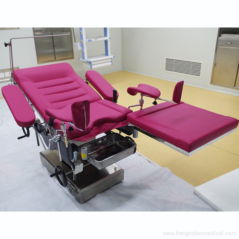 KSC Cheap Hospital Furniture gynecology chair used delivery bed manual gynaecology table
