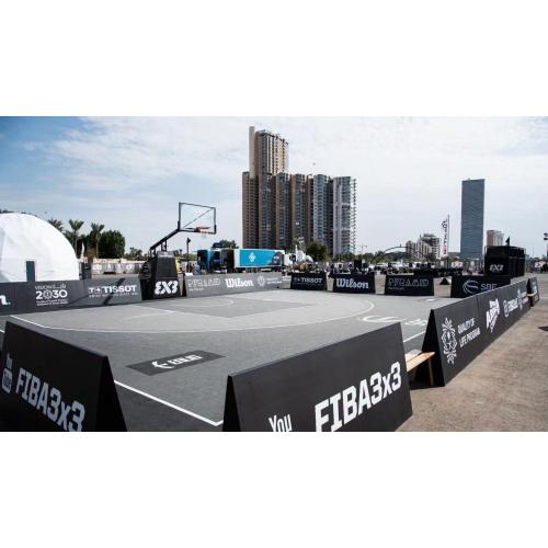 PP suspended plastic basketball court floor outdoor