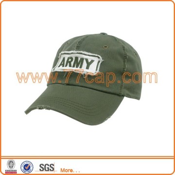 Promotion 6 panel applique military army service cap