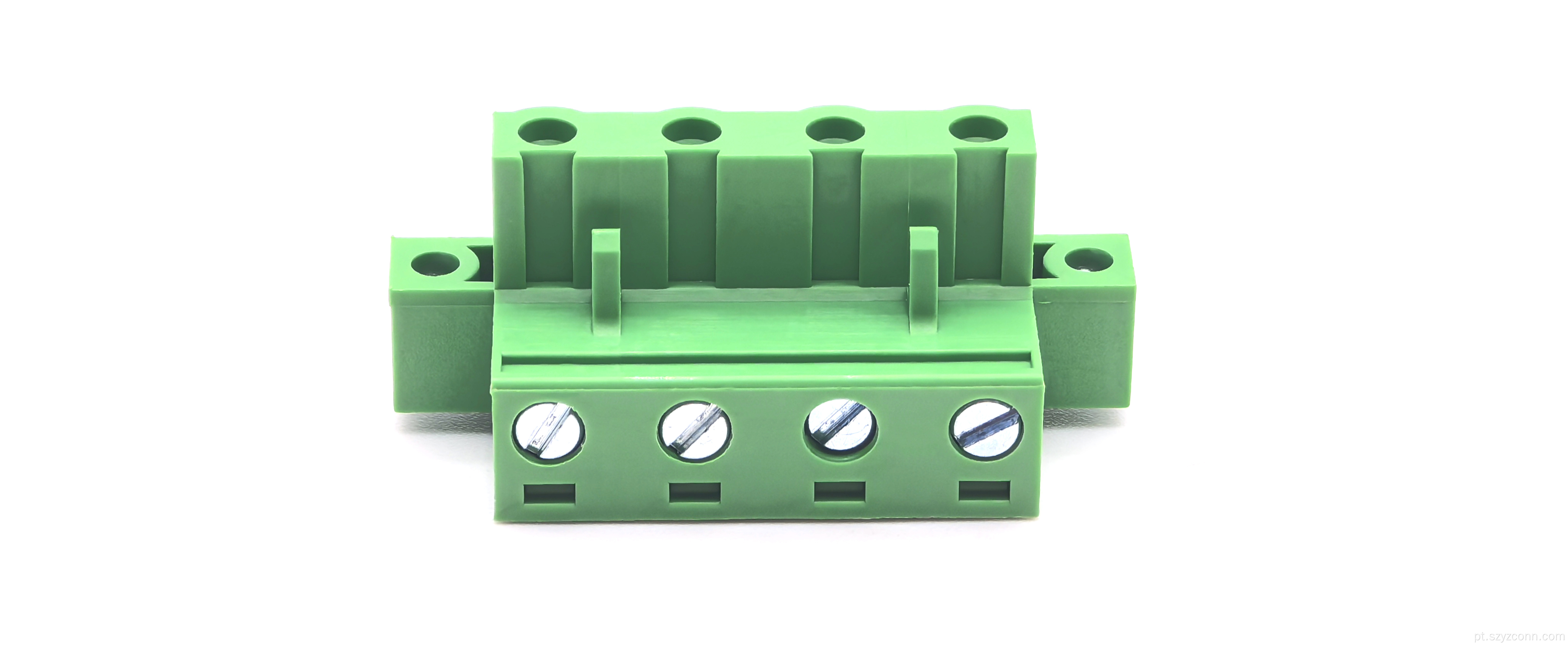 blocos terminais Pluggable 4P fêmea do passo de 7.62mm