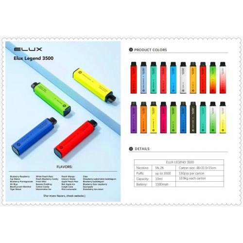 Disposable Vape Pen Elux Legend 3500 Puffs Hot
