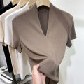 Threaded Fashion V-Neck Women's V-Neck T-Shirt Slim Fit Supplier