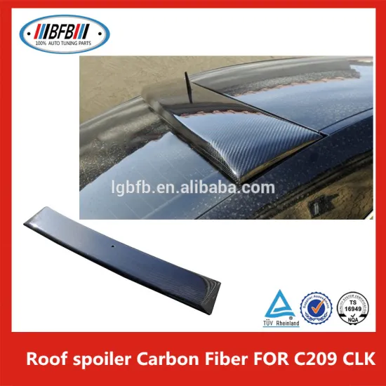 CF CARBON FIBER Rear Roof Spoiler Unpainted Wing Lip Fit For B ENZ C209