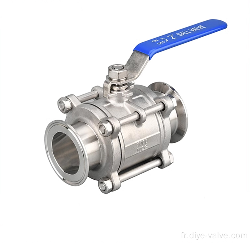 Gramp End Floating Inoxyd Saind Ball Valve