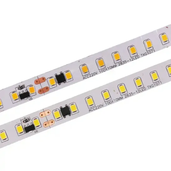 New 220V 2835 LED Strip Light - 120LED/m, 5m Length with IC, IP67 Waterproof Tube - Available in White, Warm White, and Natural White