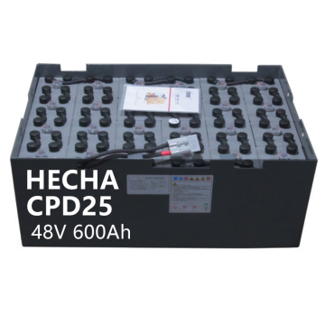 Hecha Forklift用のCPD25 48V 600AH交換バッテリー