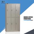 Metal six door changing room clothes cabinet