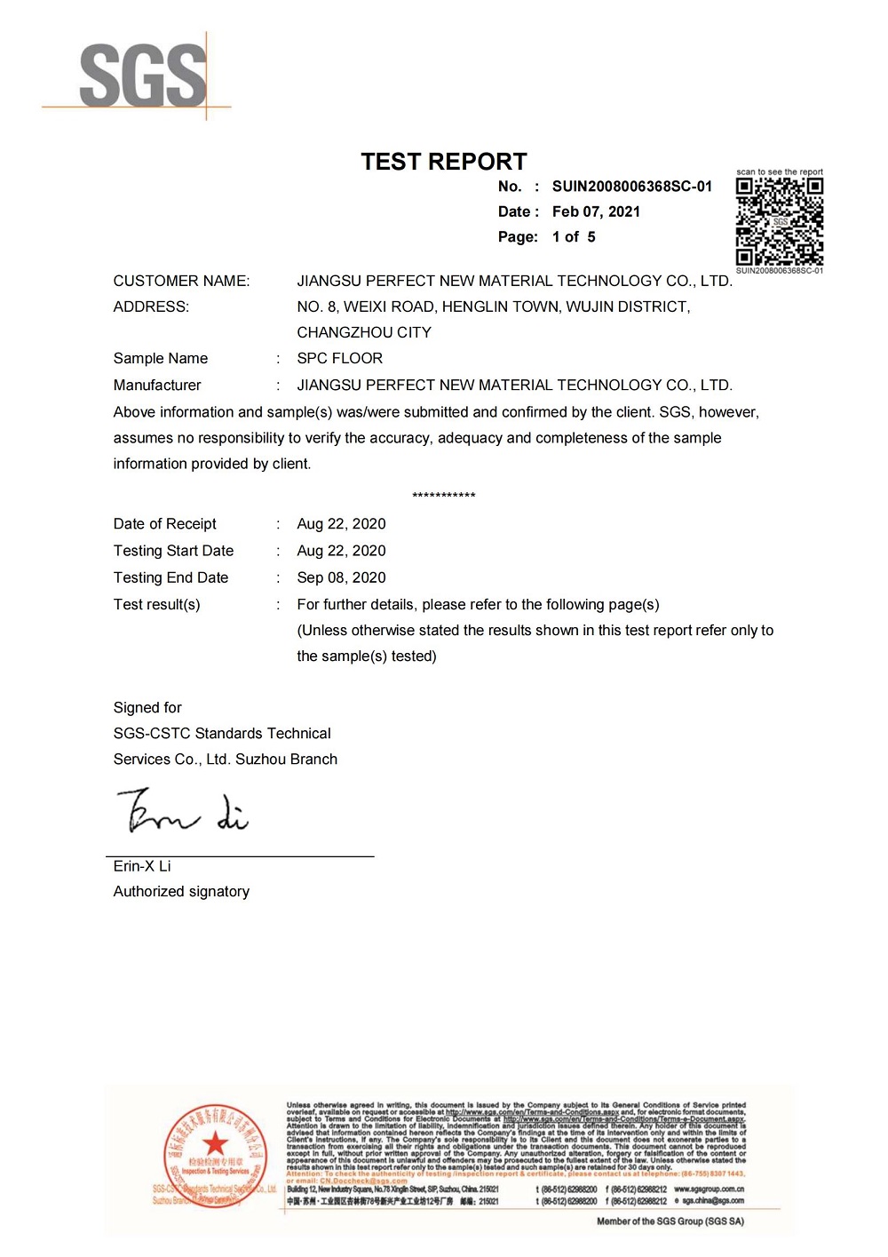 Flooring Size Test Report_00