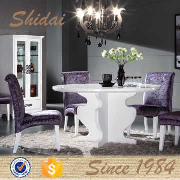 modern round dining table/ latest pictures of dining table / modern heavy-duty dining table and chairs A-28