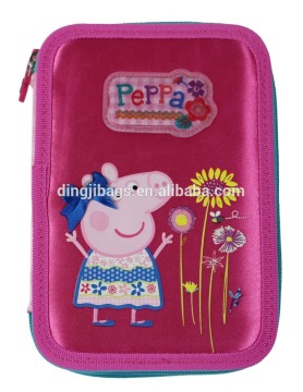 Cute Hard OEM Pencil Case with Stationery