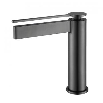 Gun metal Grey Single Handle Basin Faucet