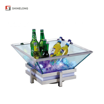 Custom Led Light Square Beer Ice Bucket