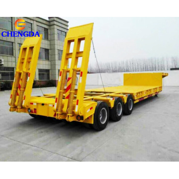 3 axle 6 line lowbed semi trailer