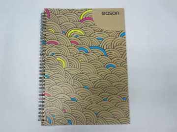 A4 4 Subject Hardcover Spiral/twin Wire Notebook College Ruled 