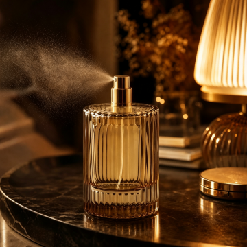 زجاجة عطر زجاجية مستديرة ممتازة