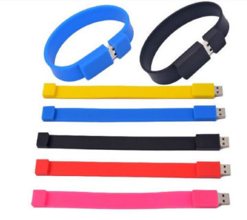 뜨거운 판매 팔찌 Usb 플래시 드라이브 때 리고 팔찌 usb 실리콘 USB 팔찌