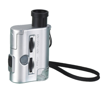 Zoom 30-60X UV Pocket Microscope for Currency and Jewelry Inspection