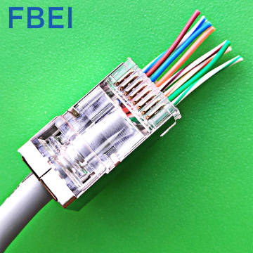 RJ45 met gold plating 15U