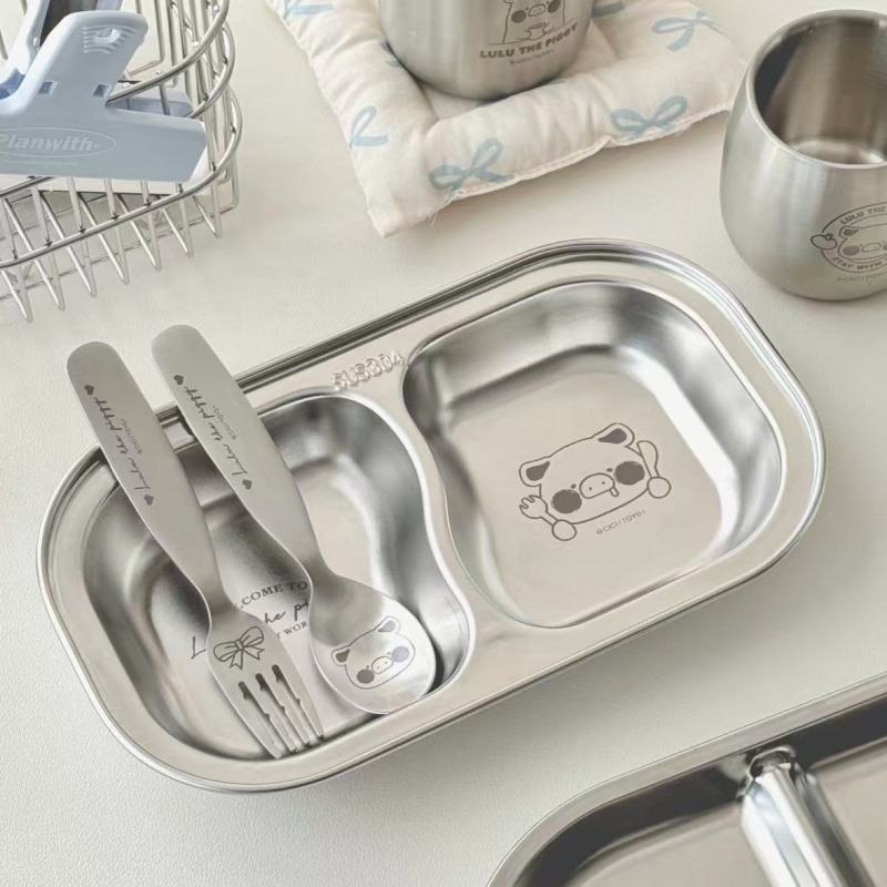 Stylish Kids' Tableware Set with Cute Designs