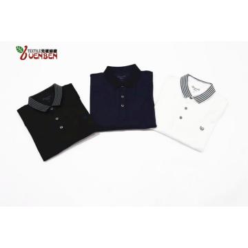 Camiseta para hombre de punto liso con cuello normal