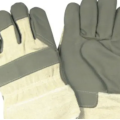 Gants de sécurité en cuir marron à chaud Gants de sécurité