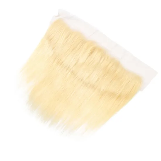 Wholesale 613 Blonde Color Peruvian Virgin Human Hair Straight Lace Front for Black Women 13*4 HD Swiss Lace Frontal and Bundles
