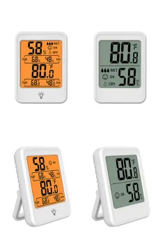 Digital Thermometer Humidity Gauge with Accuracy Calibration