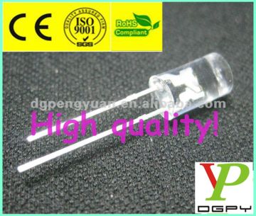 12V 5mm Red color led flat top with Resistor inside