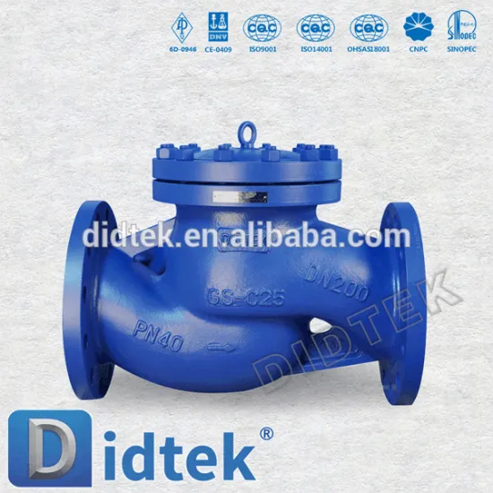 Didtek DIN Oil industry Flanged Lift Check Valve