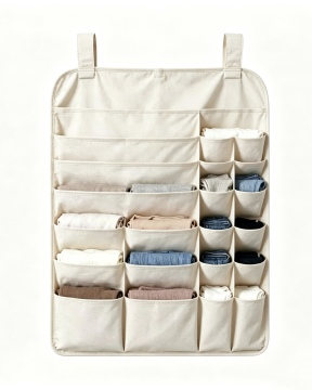 Multi Pockets Fabric Hanging Pouch