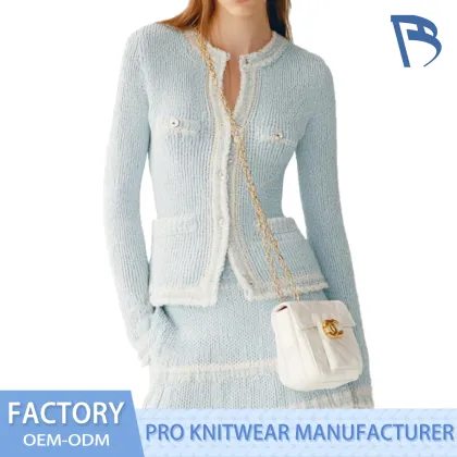 Adorable Blue Knitted Outfit for Children